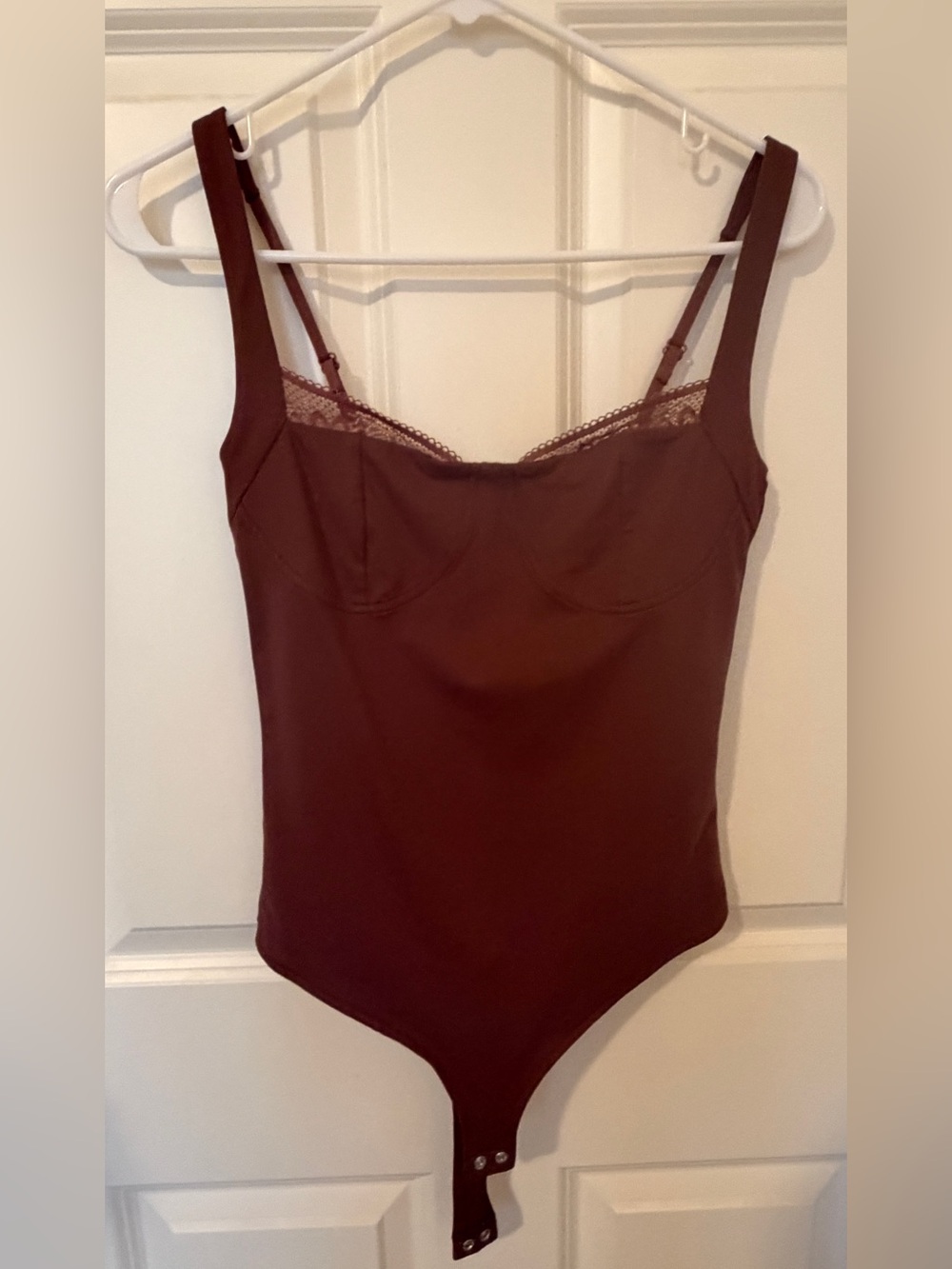 ReoRia Brown Bustier Corset Bodysuit Size Small